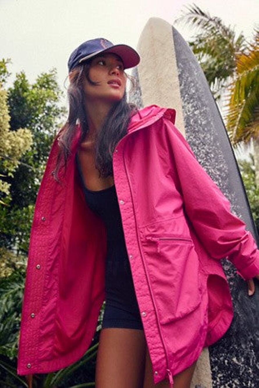 Free People Singin In The Rain Packable Jacket - M